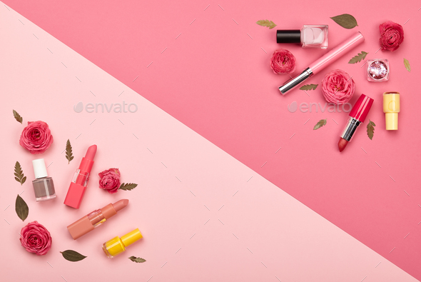 Fashionable Women's Cosmetics and Accessories - Stock Photo - Images