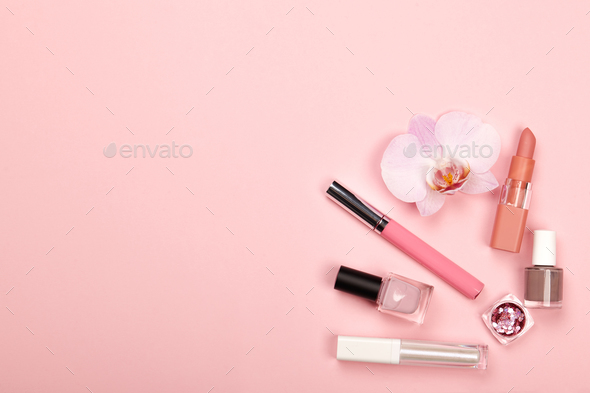 Fashionable Women's Cosmetics and Accessories - Stock Photo - Images