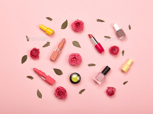 Fashionable Women's Cosmetics and Accessories - Stock Photo - Images
