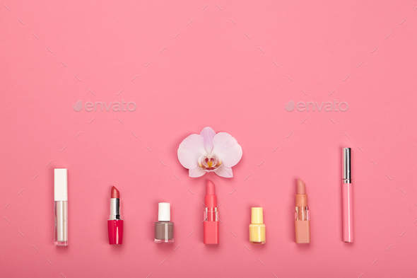 Fashionable Women's Cosmetics and Accessories - Stock Photo - Images