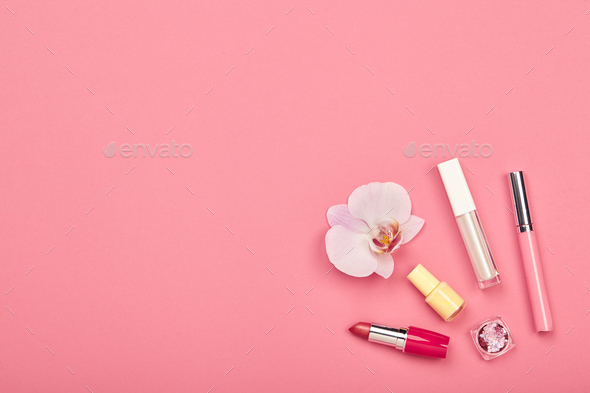 Fashionable Women's Cosmetics and Accessories - Stock Photo - Images