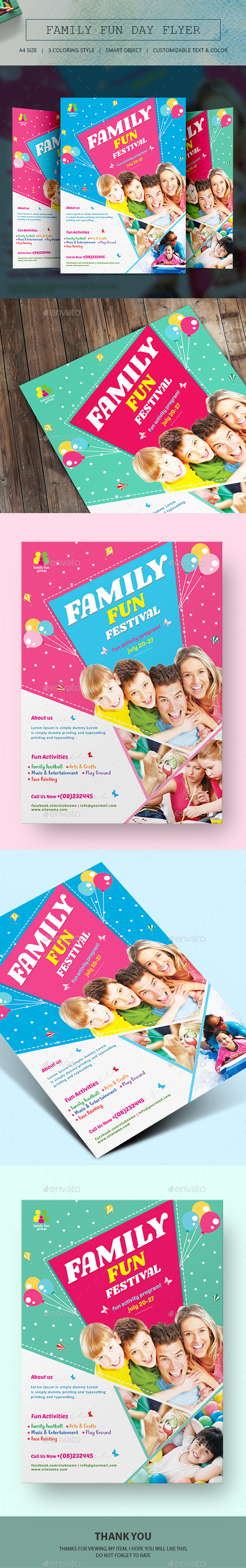 Family Fun Day Flyer - Corporate Flyers