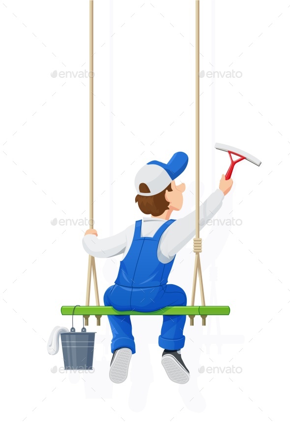 Window Washer Cleaning Service - Services Commercial / Shopping