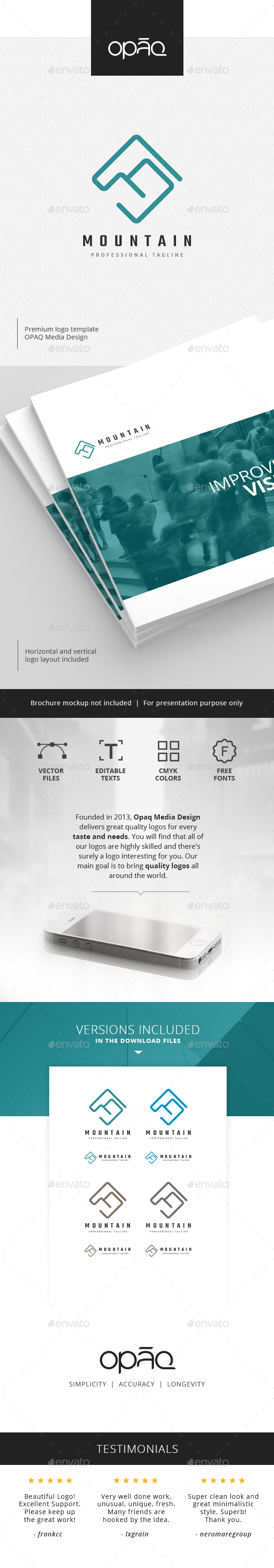 Abstract Mountain Logo - Symbols Logo Templates