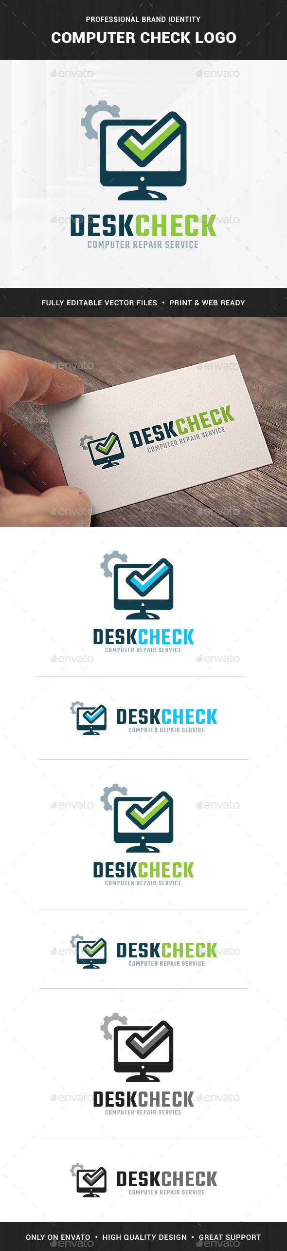 Computer Check Logo Template - Objects Logo Templates