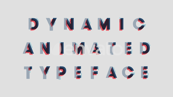 Dynamic Animated Typeface - VideoHive 21676216