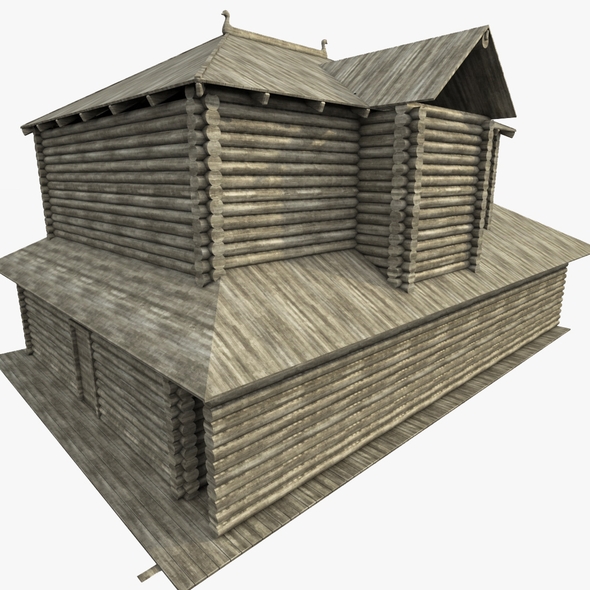 Ancient Log House - 3Docean 21676363