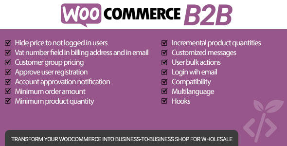WooCommerce B2B - CodeCanyon Item for Sale