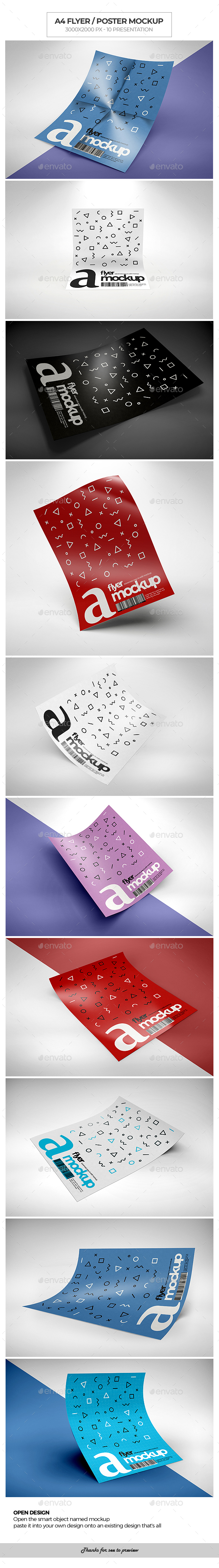 A4 / Poster / Flyer Mockup - Flyers Print