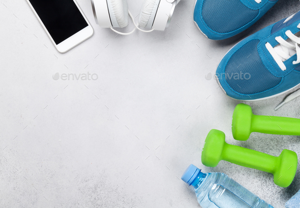 Fitness concept background - Stock Photo - Images