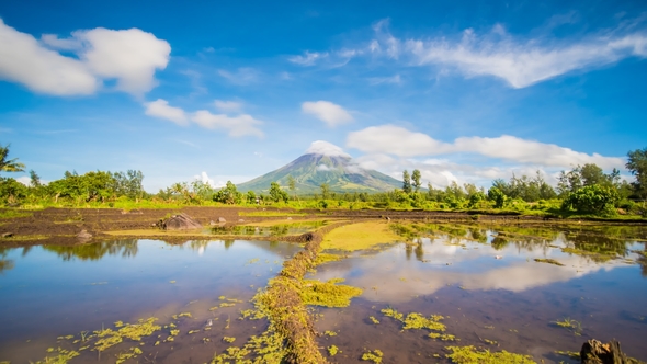 Mayon Volcano Is an Active Stratovolcano in the Province of Albay in Bicol Region, on the Island of alt