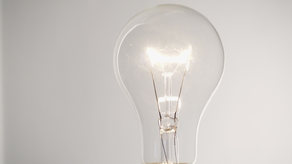 Light Bulb on White Background alt
