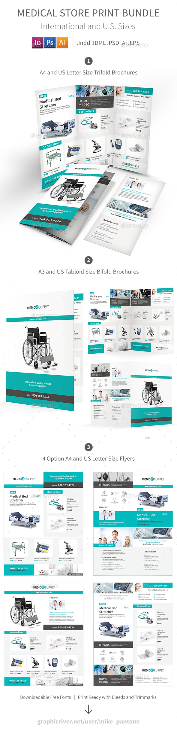 Medical Store Print Bundle - Informational Brochures