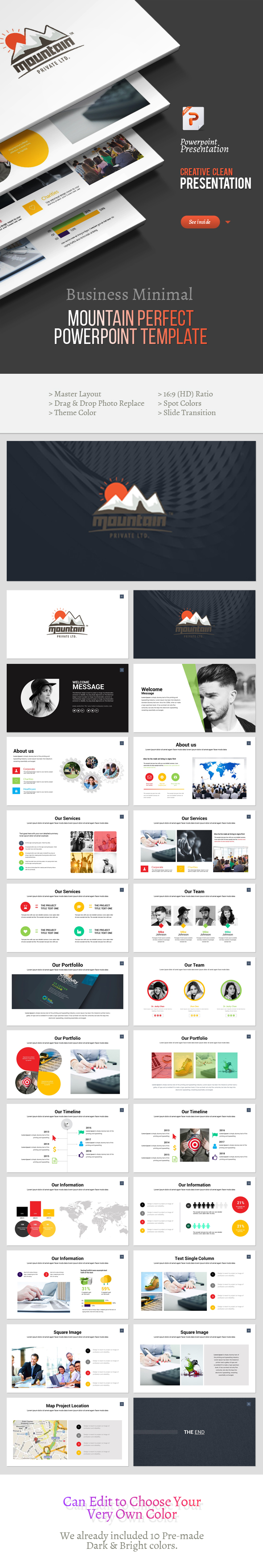 Mountain - Perfect Powerpoint Template - Business PowerPoint Templates