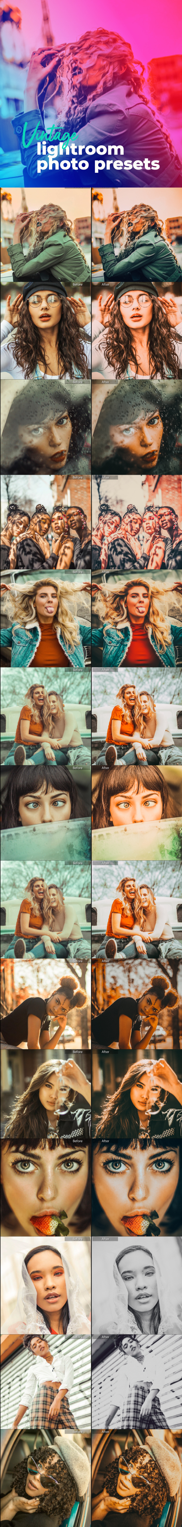18 Modern Vintage Portrait Lightroom Presets - Vintage Lightroom Presets
