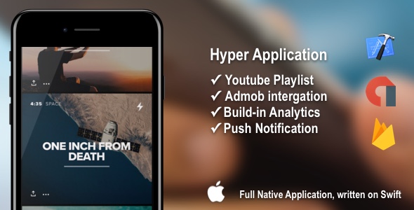Hyper - Youtube Playlist Viewing Application + Admob - CodeCanyon Item for Sale