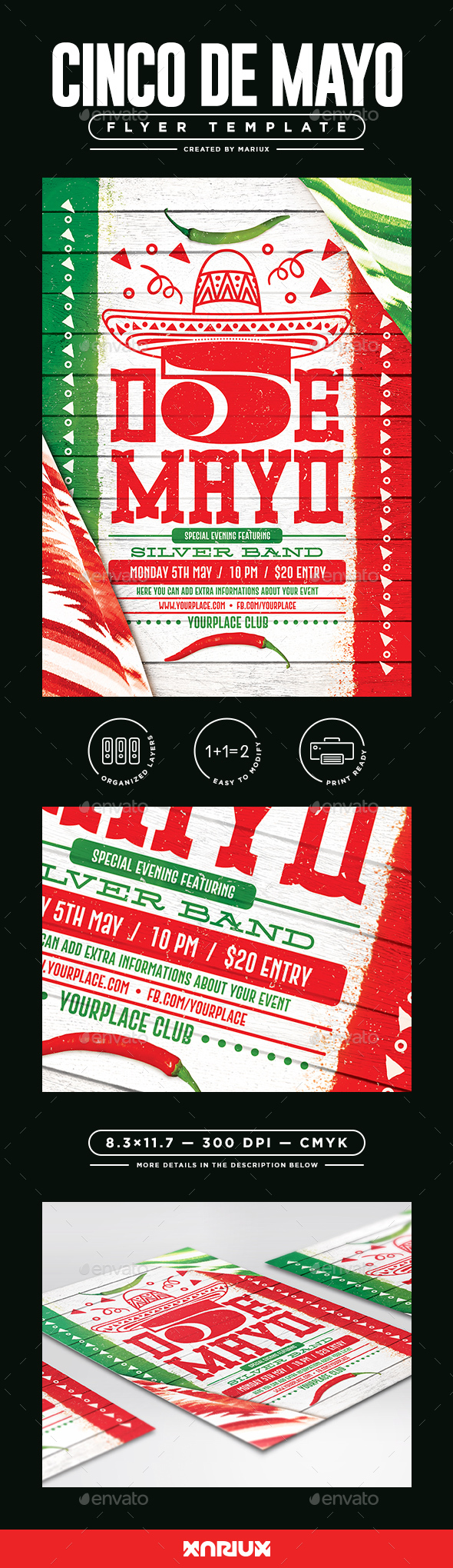 Cinco de Mayo Flyer/Poster - Events Flyers