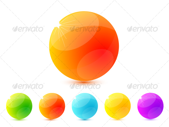 Colourful shiny icons - Decorative Symbols Decorative