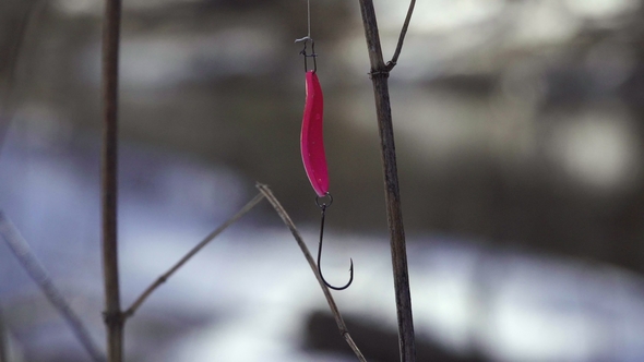 Pink Colour Fishing Spoons