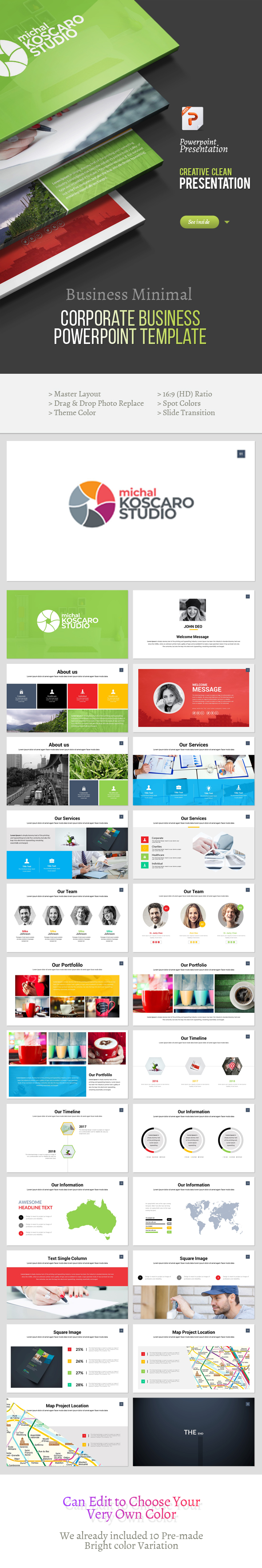Corporate PowerPoint Template - Business PowerPoint Templates