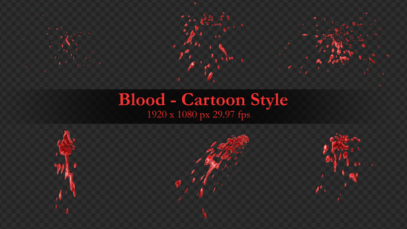 Blood Splash - Cartoon Style