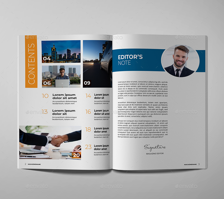 Business Magazine Template, Print Templates | GraphicRiver