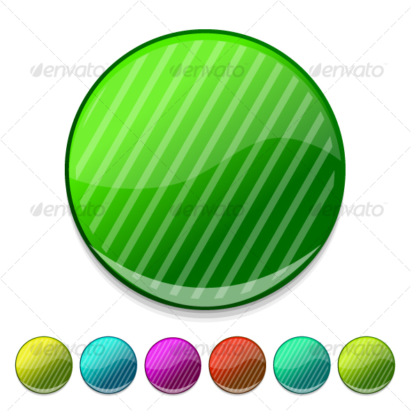 Glossy buttons - Decorative Symbols Decorative