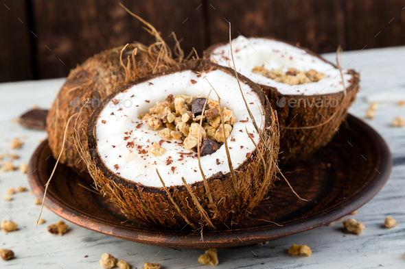 Healthy breakfast bowl. - Stock Photo - Images
