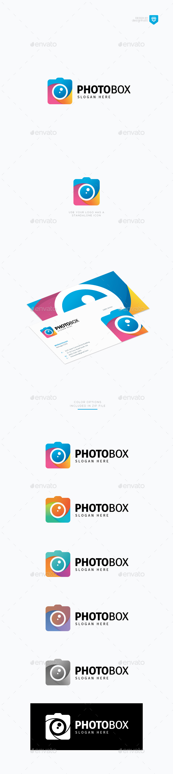 Photo Box Logo - Vector Abstract