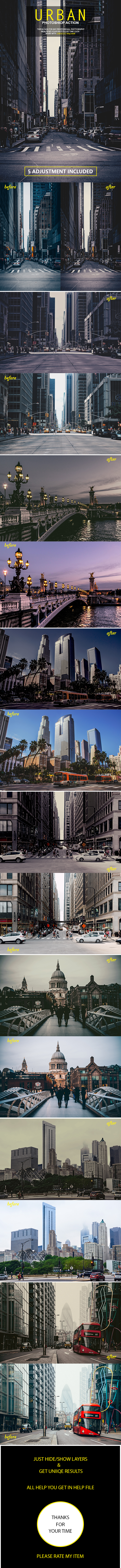 Urban Photoshop Action - Photo Effects Actions