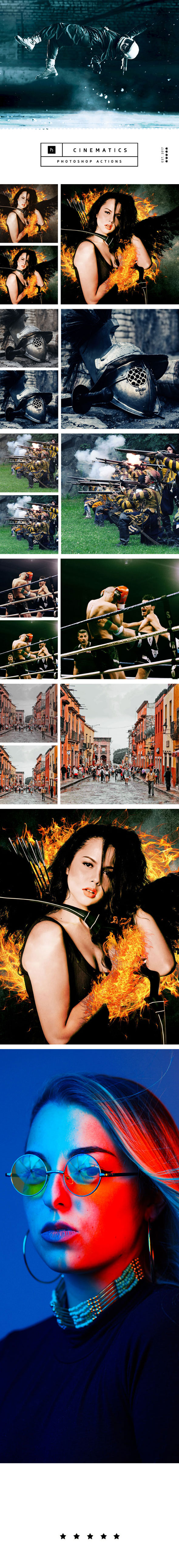 Cinematics Photoshop Actions - Photo Effects Actions