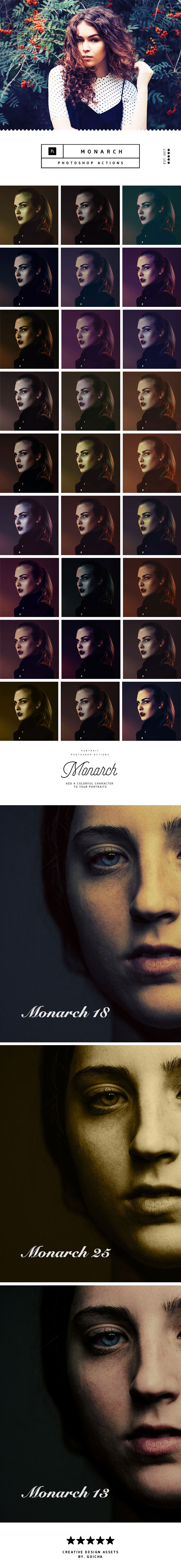 Monarch Photoshop Actions - Actions Photoshop