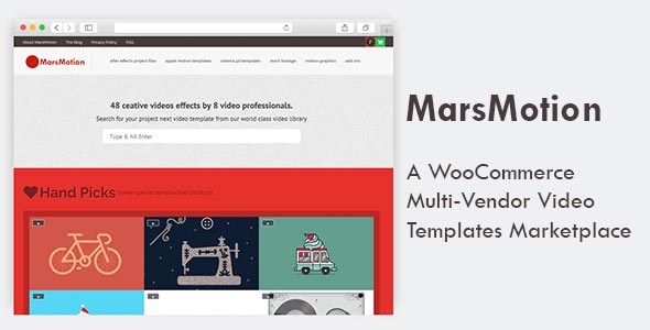 MarsMotion - Multi-Vendor Video Templates Marketplace - CodeCanyon Item for Sale