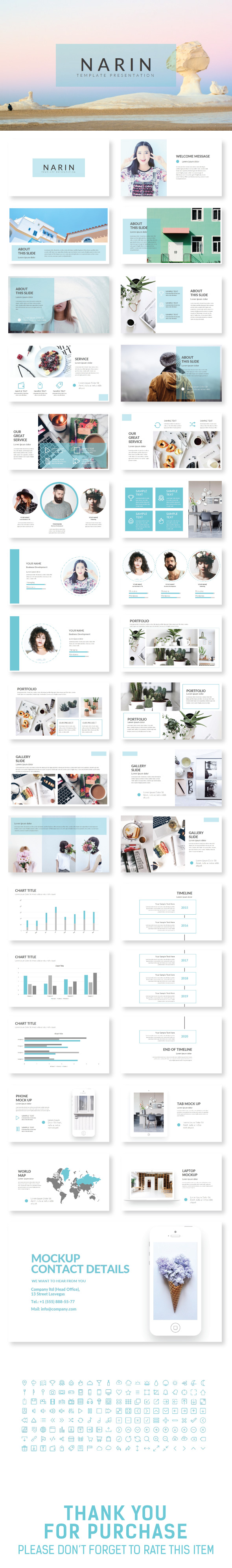 NARIN Presentation Template - Creative PowerPoint Templates