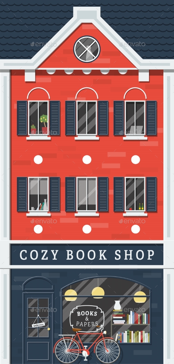 Old Book Shop - Buildings Objects