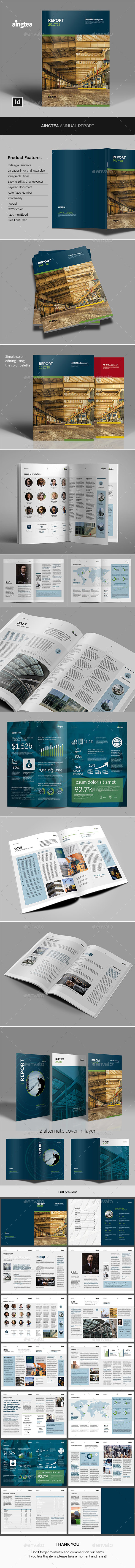 Aingtea Annual Report - Corporate Brochures