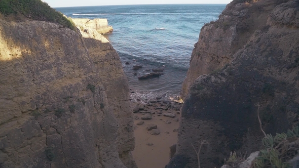 Algarve Coast near Albufeira in Portugal