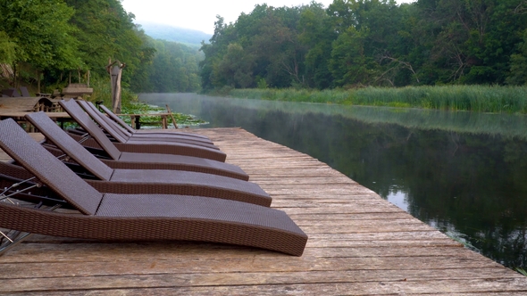 Chaise Longues on River