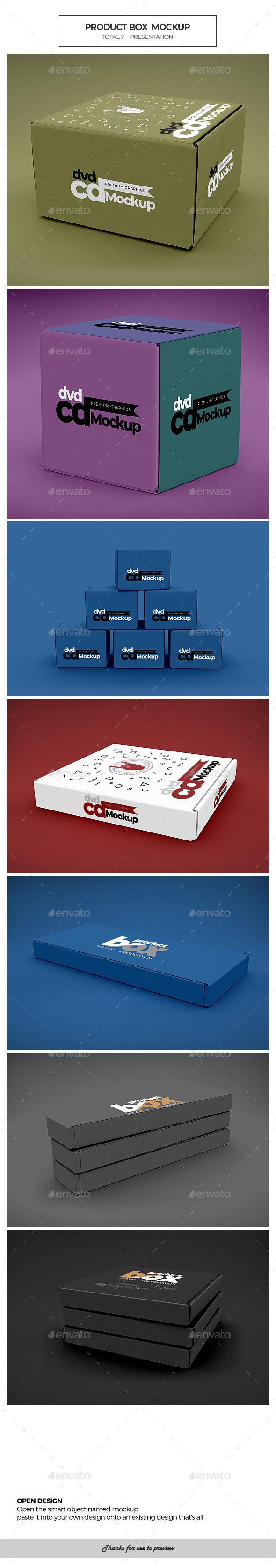 Product Box / Mockup - Packaging Product Mock-Ups