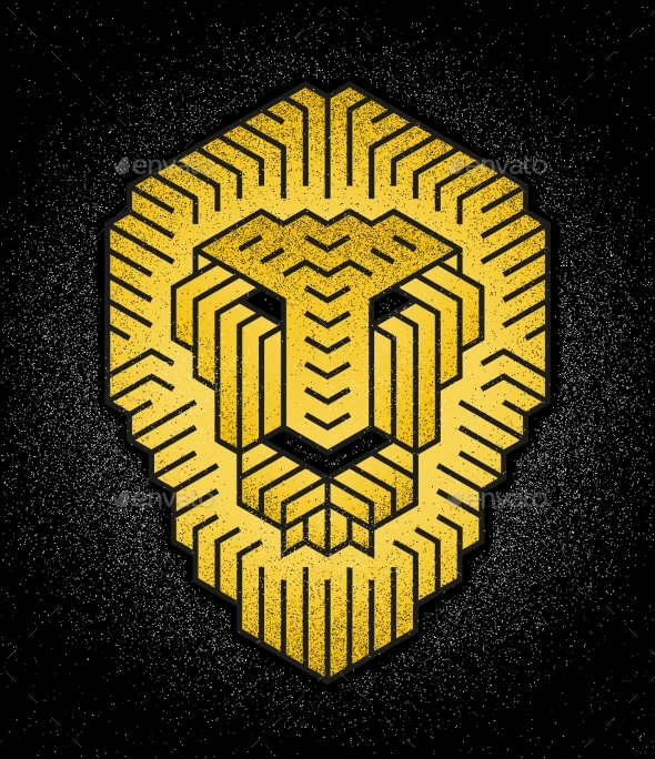 Lion Head Logo - Abstract Conceptual