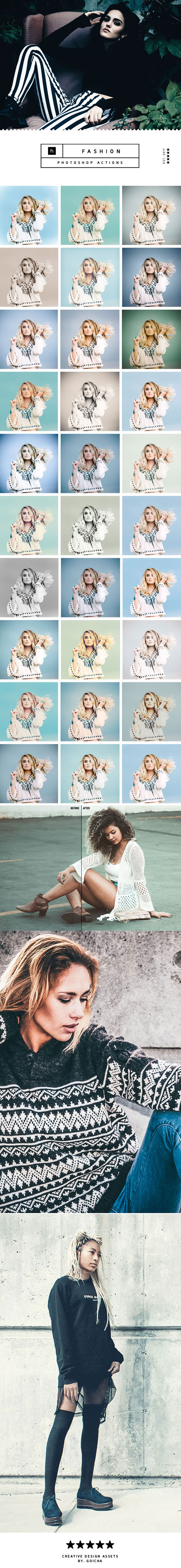Fashion Photoshop Actions - Photo Effects Actions