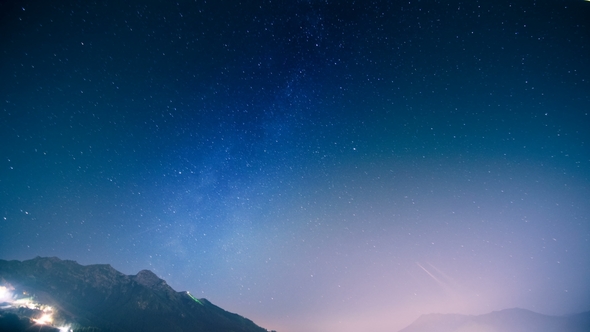 Starry Night Over the Mountains