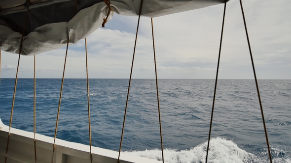 View From the Window of the Ferry To the Sea Palawan Islands. Travel From the City of Coron alt