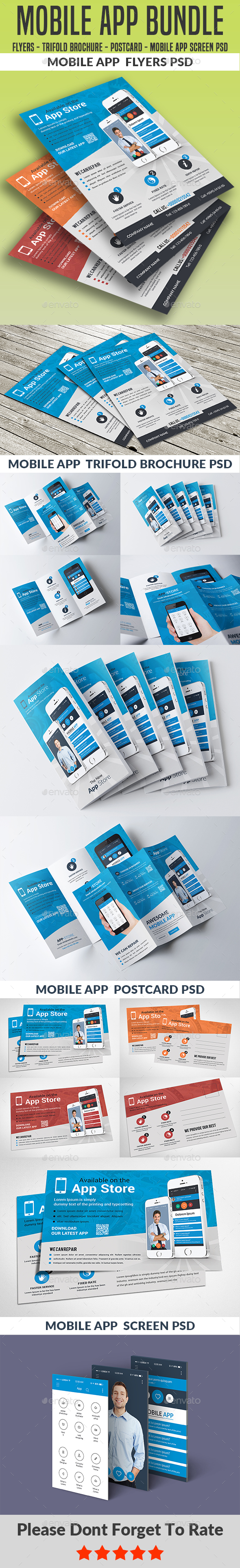 Mobile App Bundle - Corporate Flyers