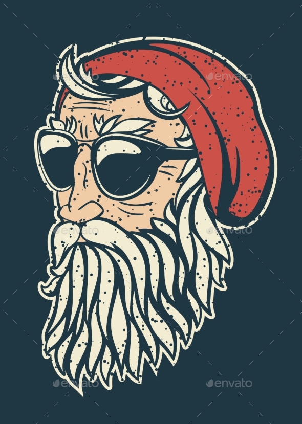 Hipster Santa Claus - Christmas Seasons/Holidays