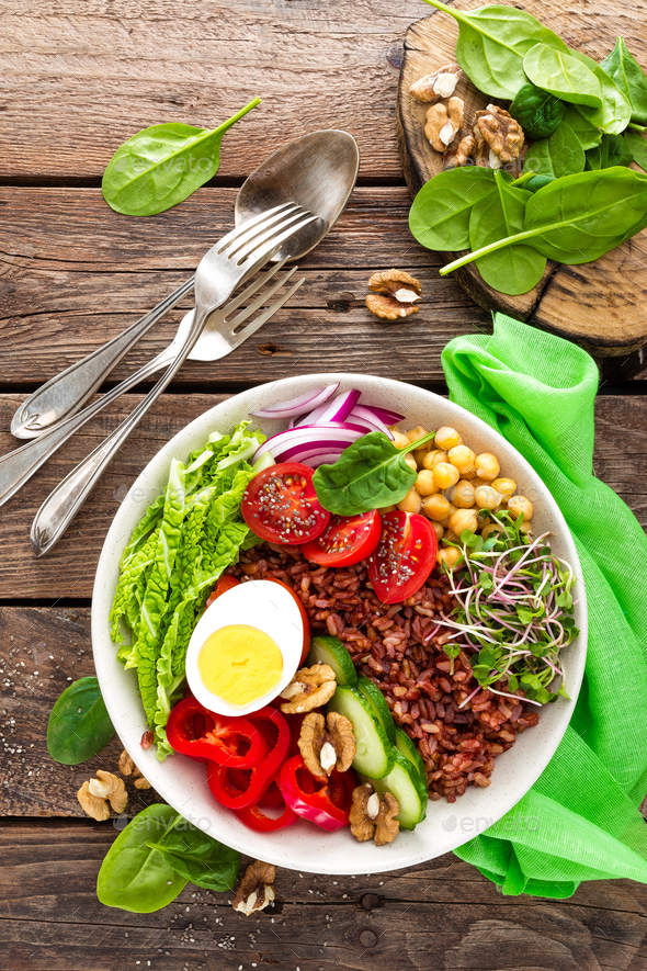 Buddha bowl dish - Stock Photo - Images