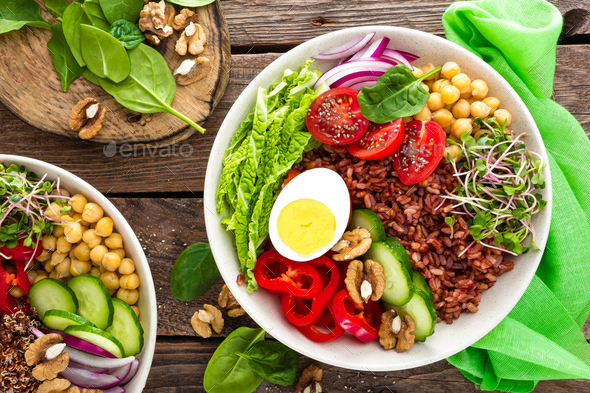 Buddha bowl dish - Stock Photo - Images