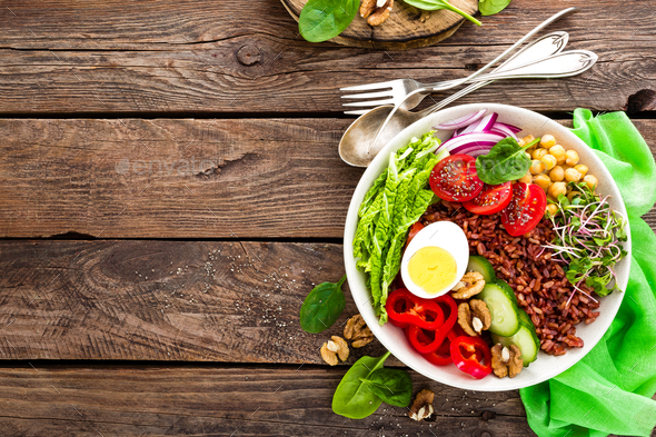 Buddha bowl dish - Stock Photo - Images