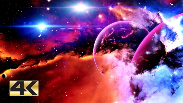 Space Nebula Planet