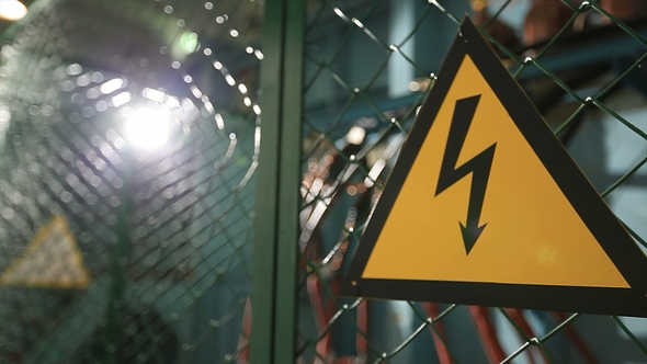 High Voltage Sign. Electrical Equipment
